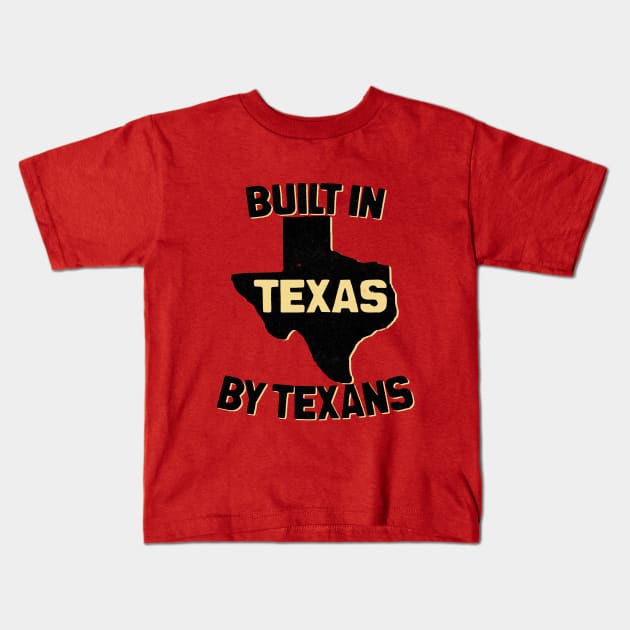 Vintage Texas Manufacturing Label Kids T-Shirt by Kujo Vintage